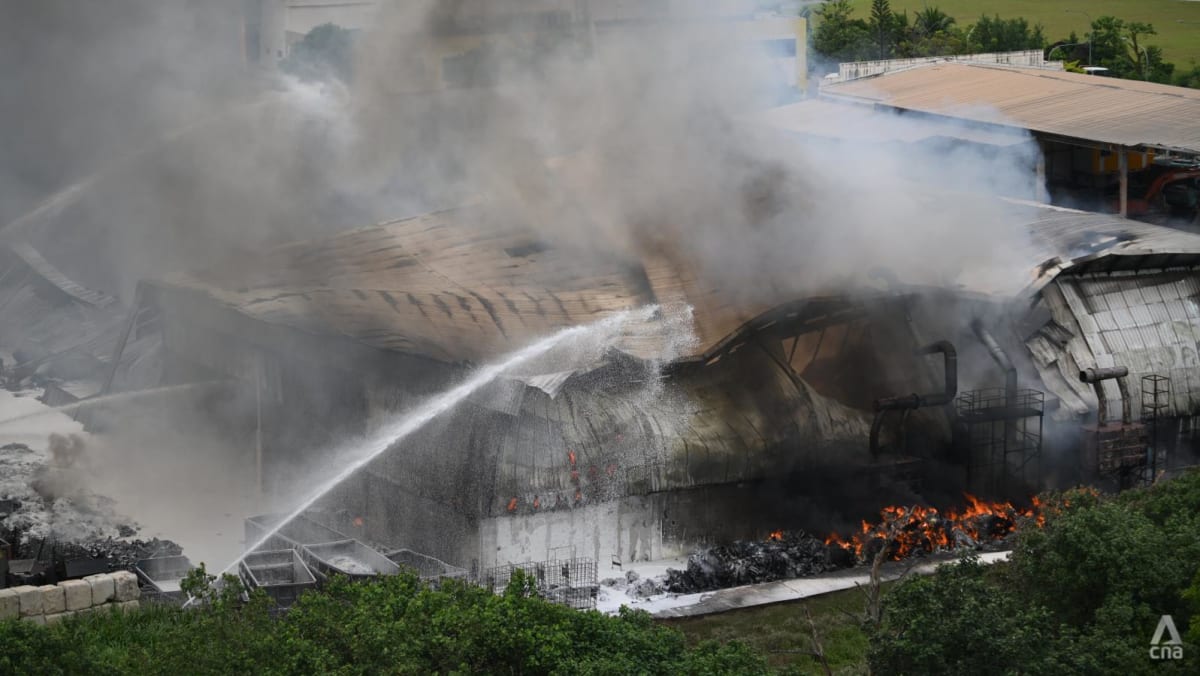 Authorities investigating after fourth fire in seven years at Kranji warehouse